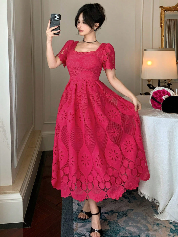 Rochie maxi SHEIN, roz