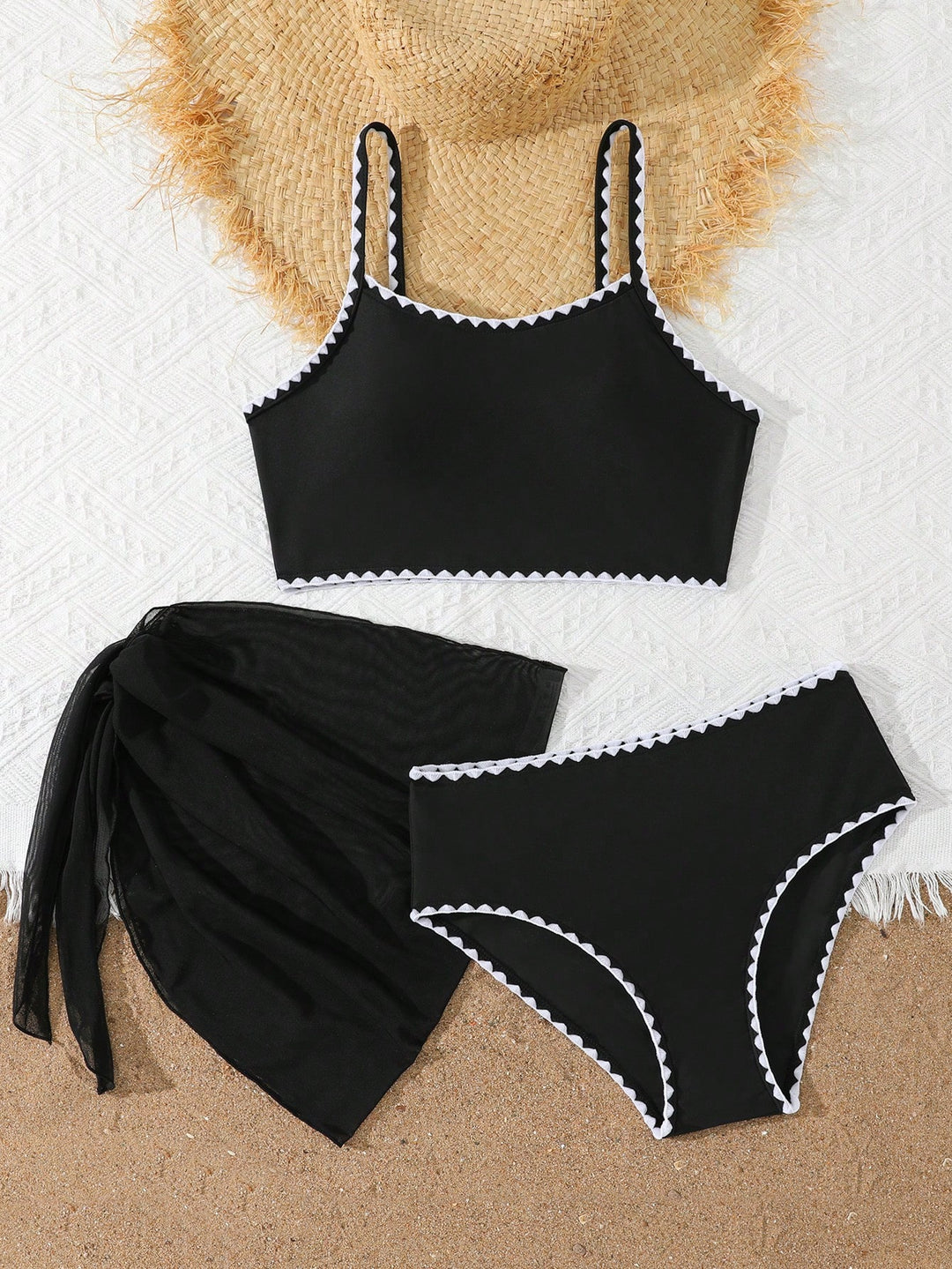 Set bikini SHEIN, negru