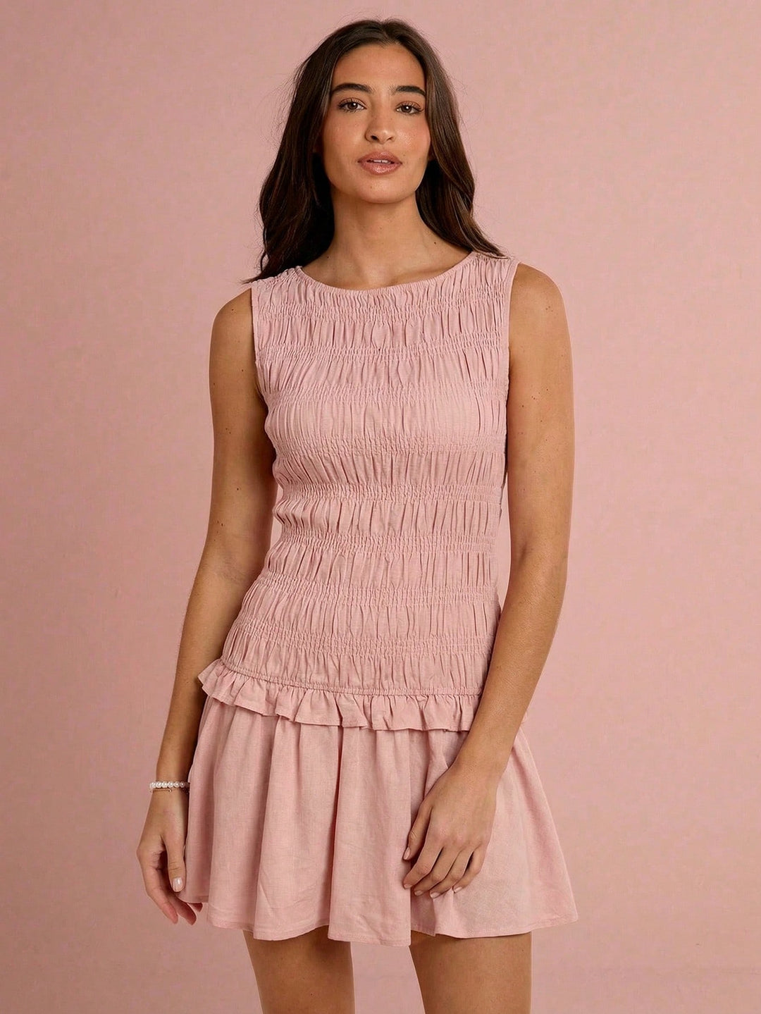 Rochie scurtă SHEIN, roz