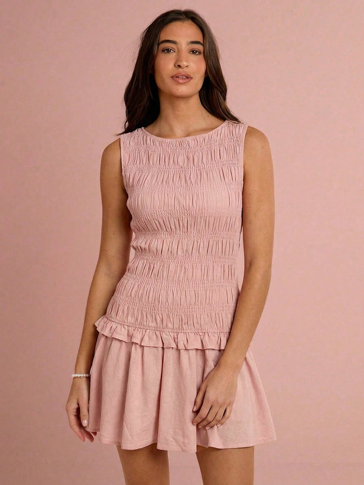 Rochie scurtă SHEIN, roz