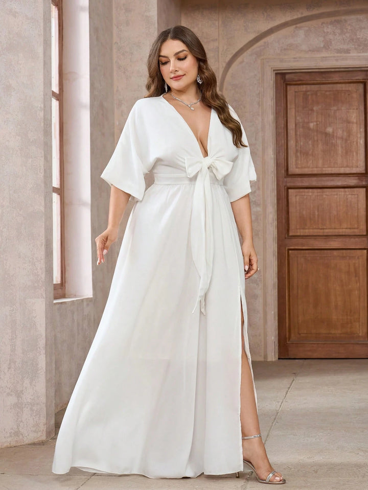 Rochie maxi SHEIN, alb