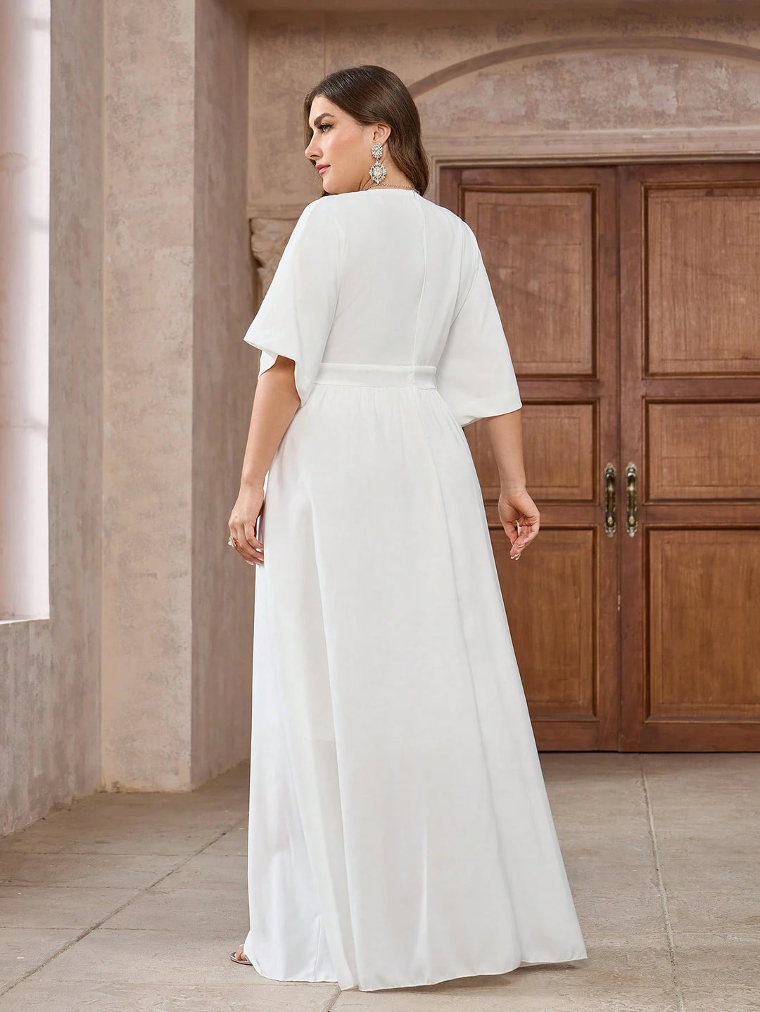 Rochie maxi SHEIN, alb