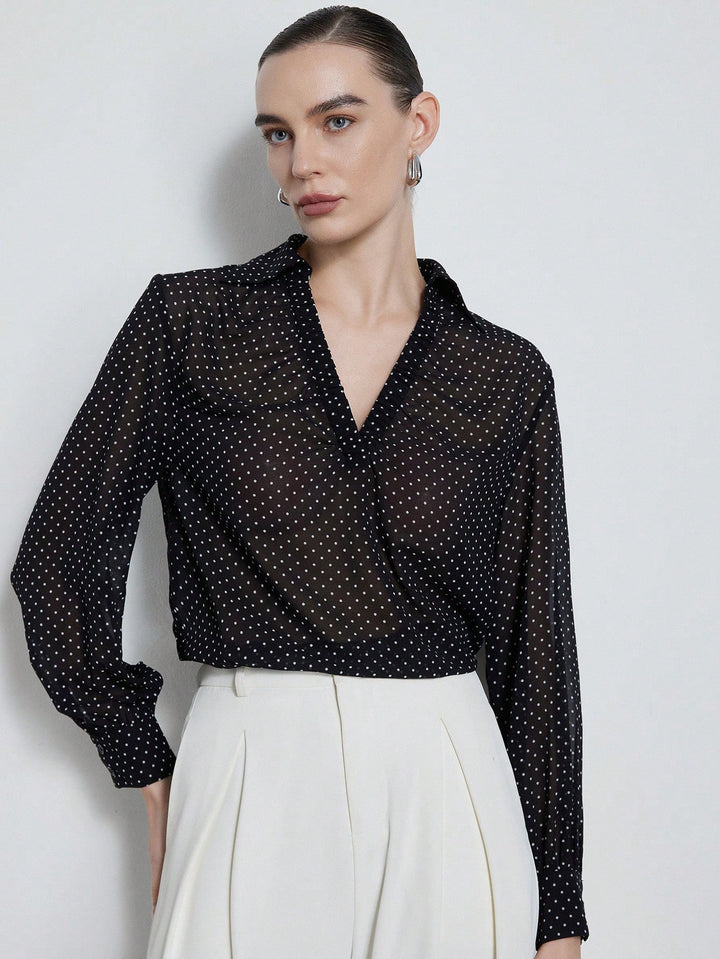 Bluza cu mâneci lungi SHEIN, negru