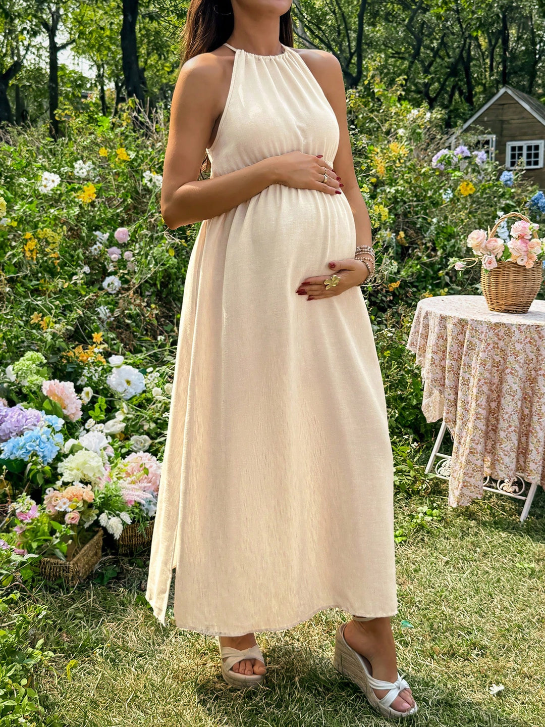 Rochie SHEIN, kaki