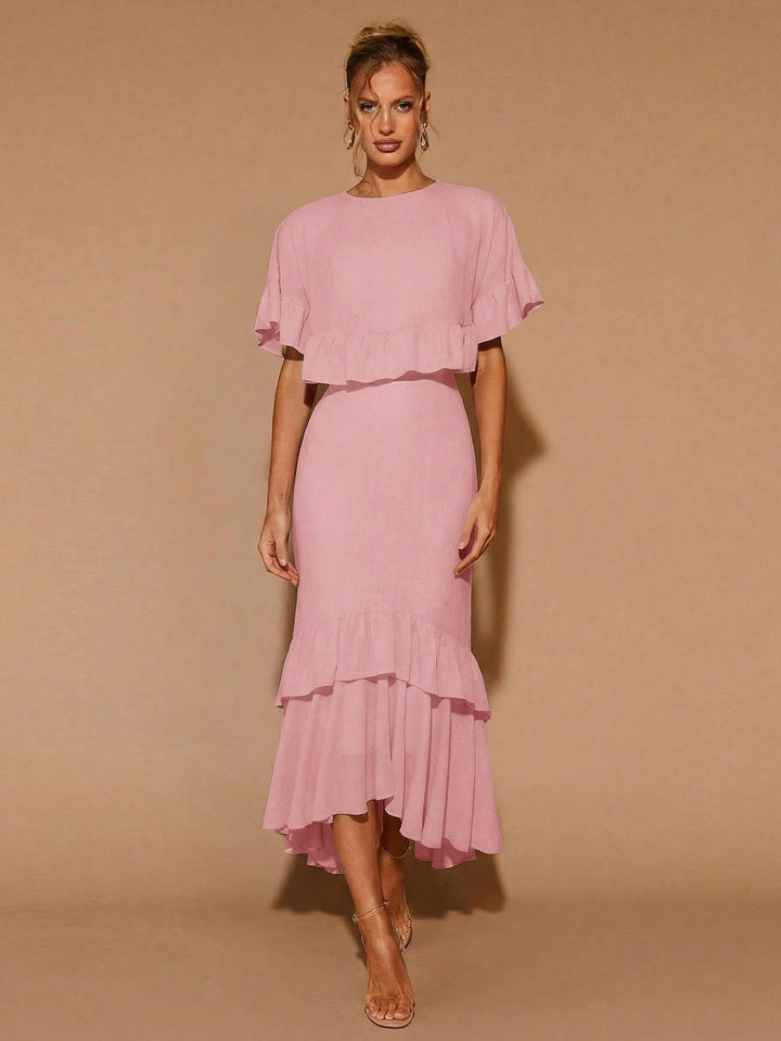 Set rochie și top SHEIN, roz