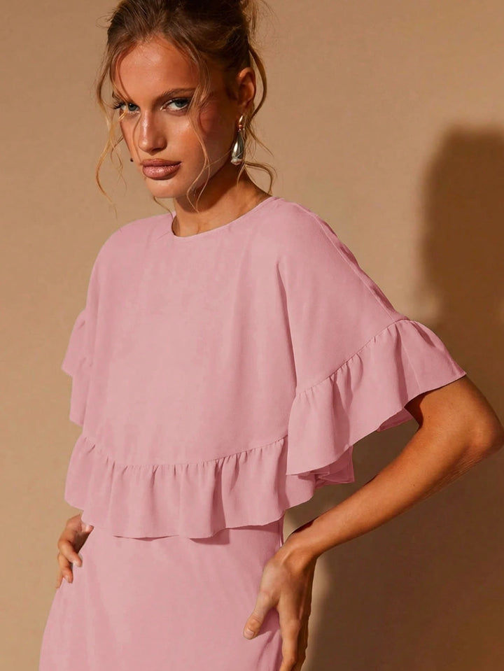 Set rochie și top SHEIN, roz