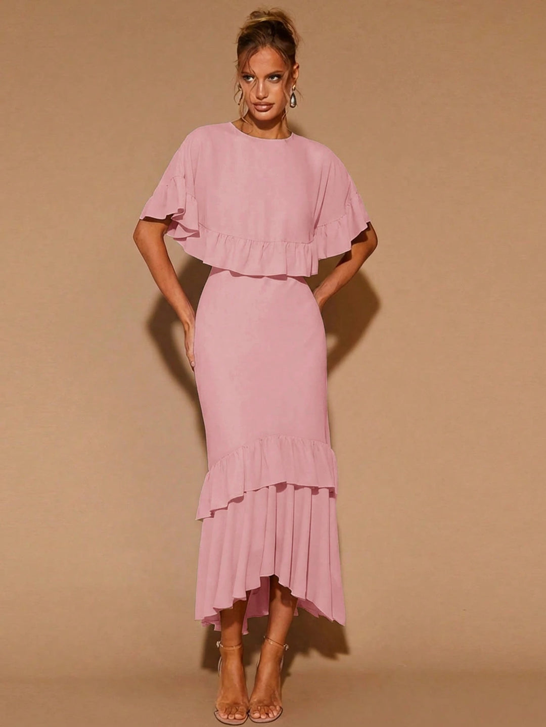 Set rochie și top SHEIN, roz