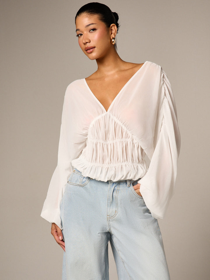Bluza SHEIN, alb
