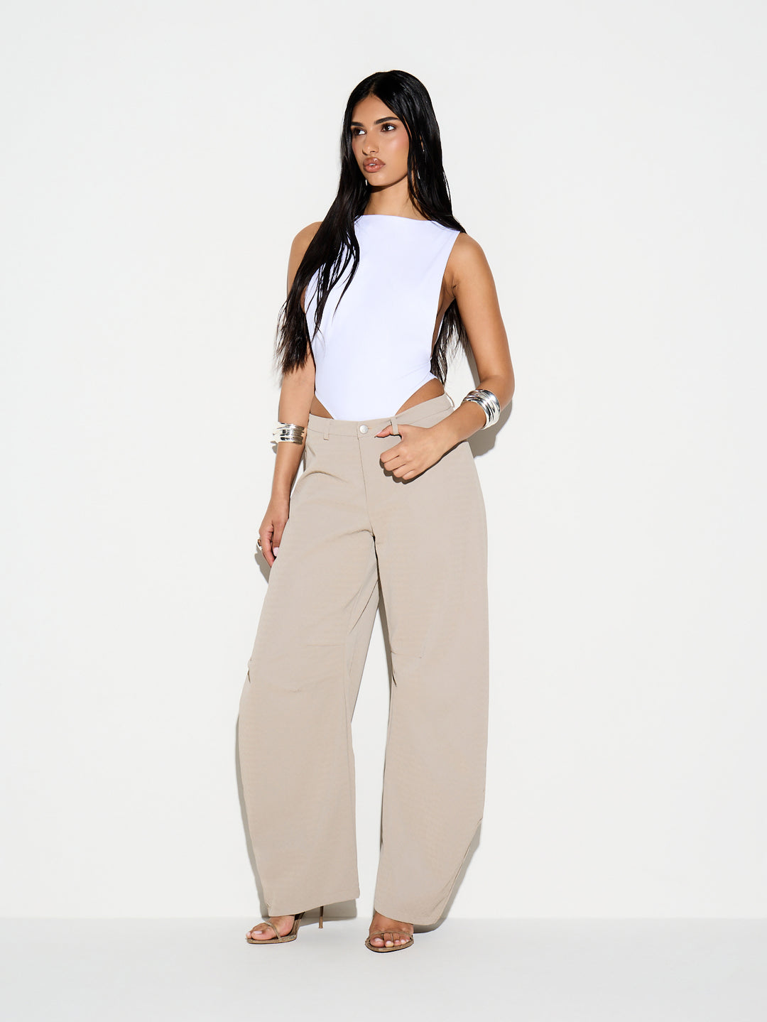 Pantaloni SHEIN, bej