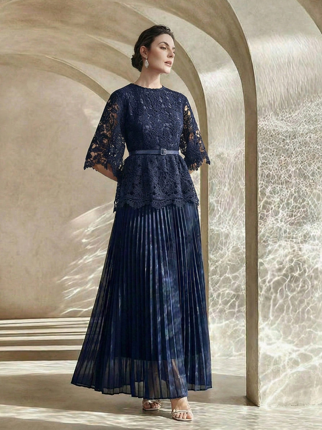 Rochie maxi SHEIN, albastru