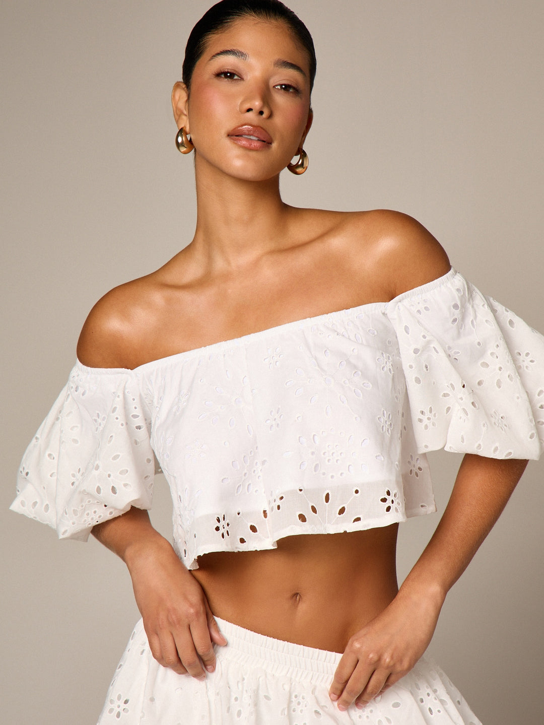 Top SHEIN, alb