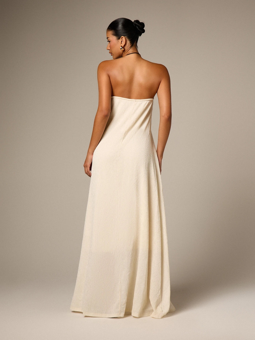 Rochie maxi SHEIN, crem