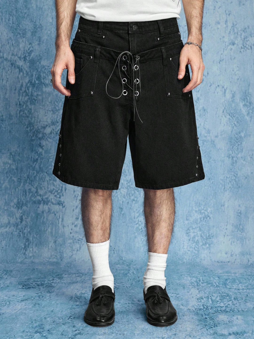 Pantaloni scurți SHEIN, negru
