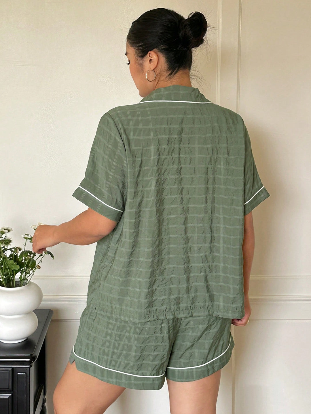 Set pijamale SHEIN, verde