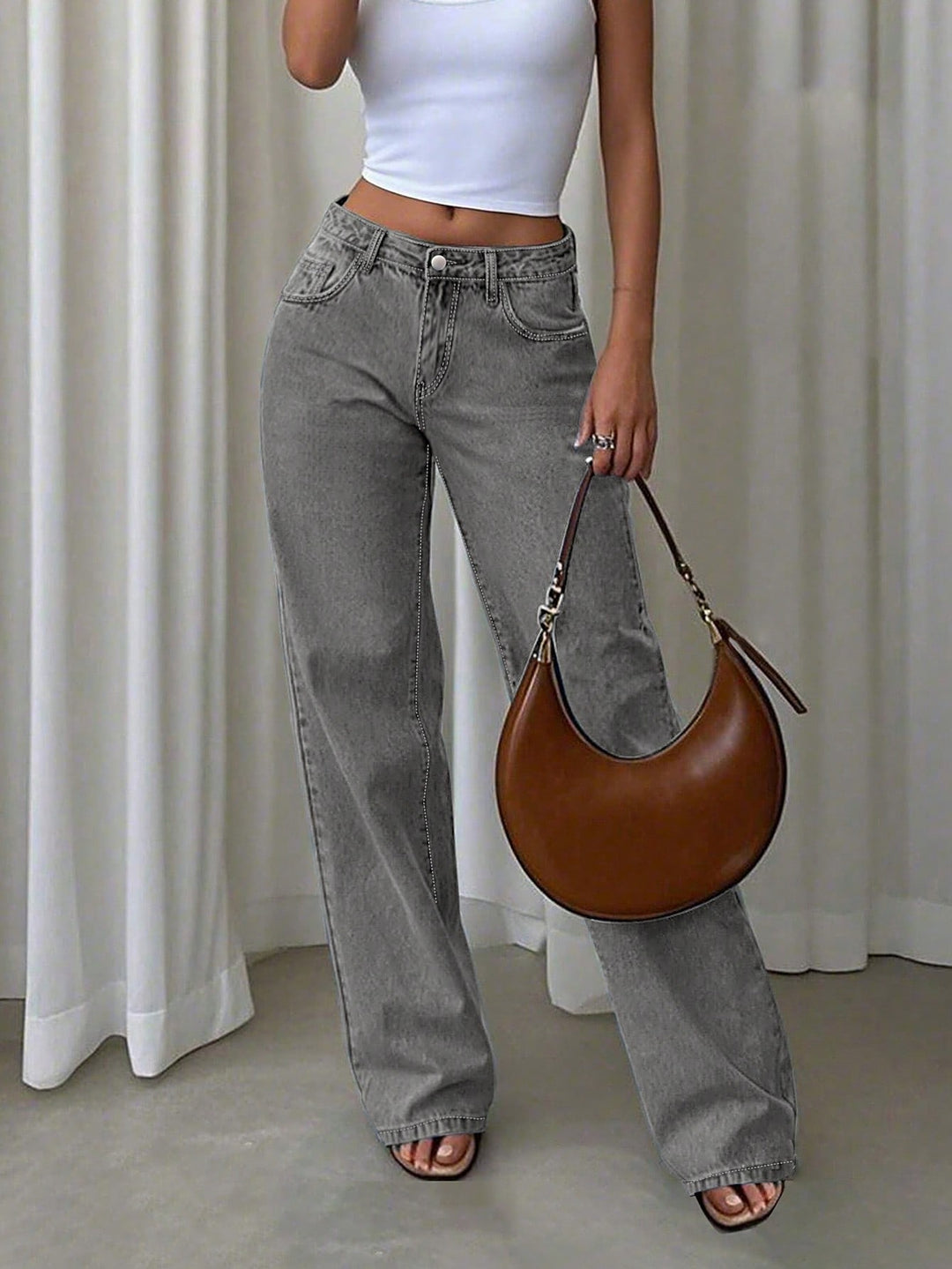 Jeans SHEIN, gri