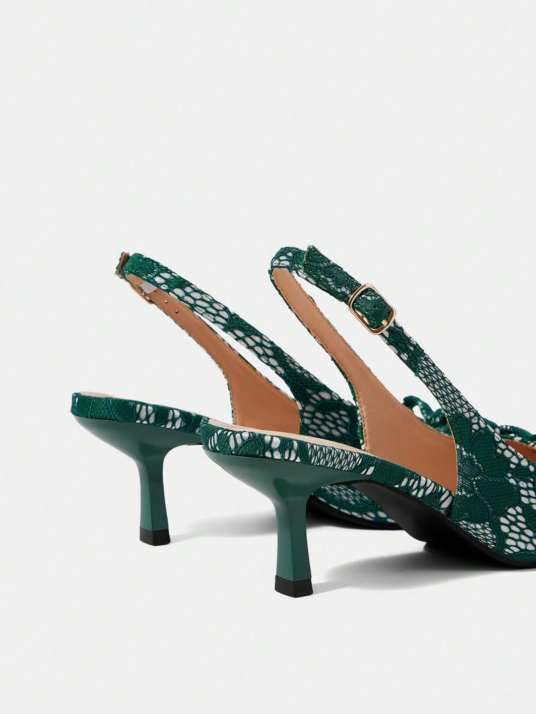 Pantofi cu toc SHEIN, verde