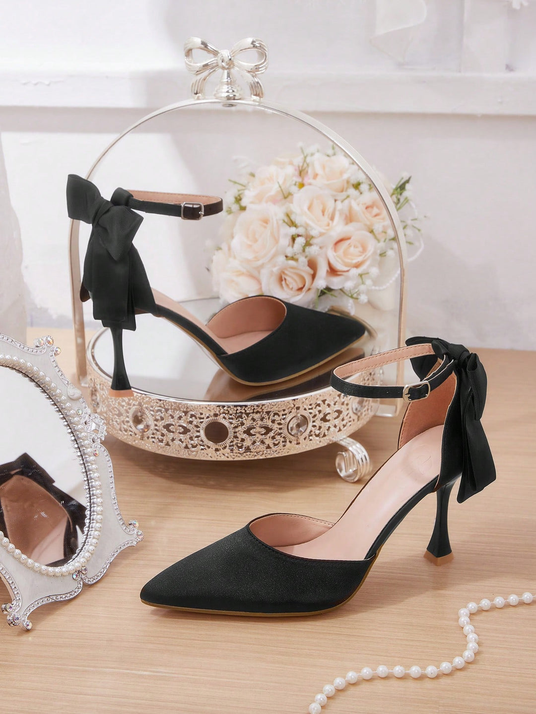 Pantofi cu toc SHEIN, negru