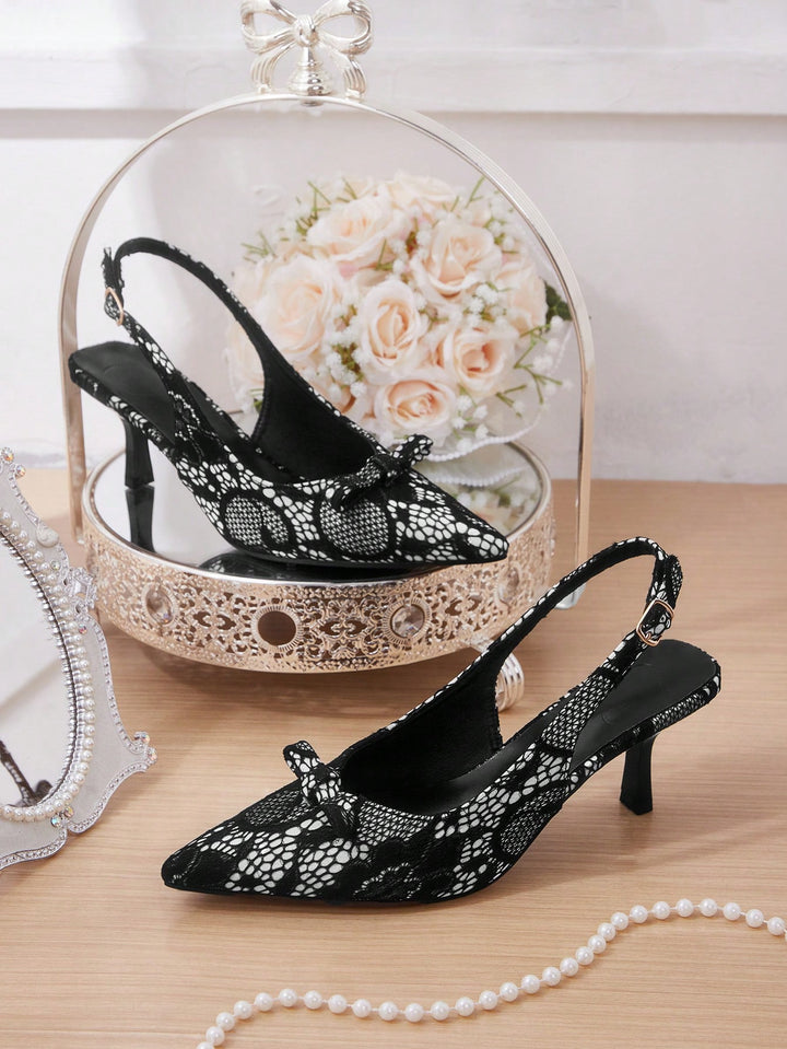 Pantofi cu toc SHEIN, negru