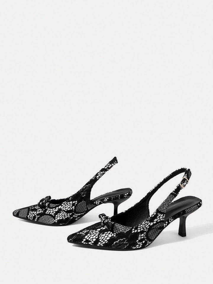 Pantofi cu toc SHEIN, negru