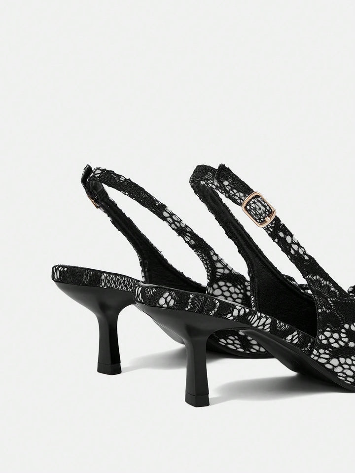 Pantofi cu toc SHEIN, negru