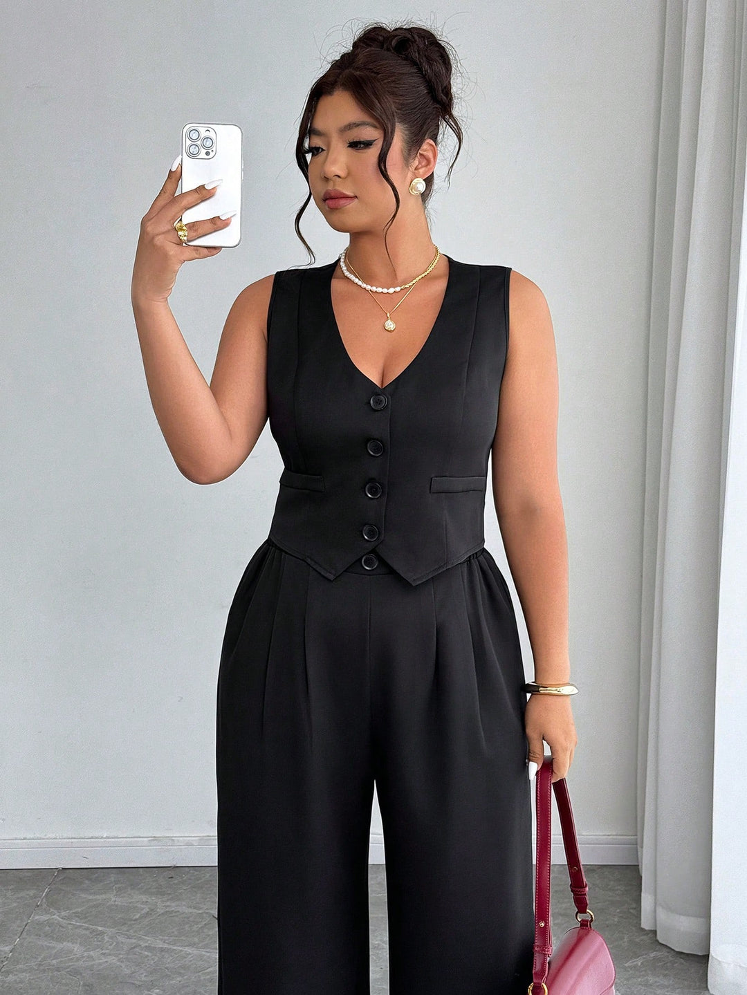 Costum SHEIN, negru