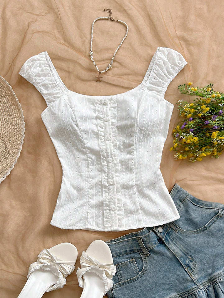 Top SHEIN, alb