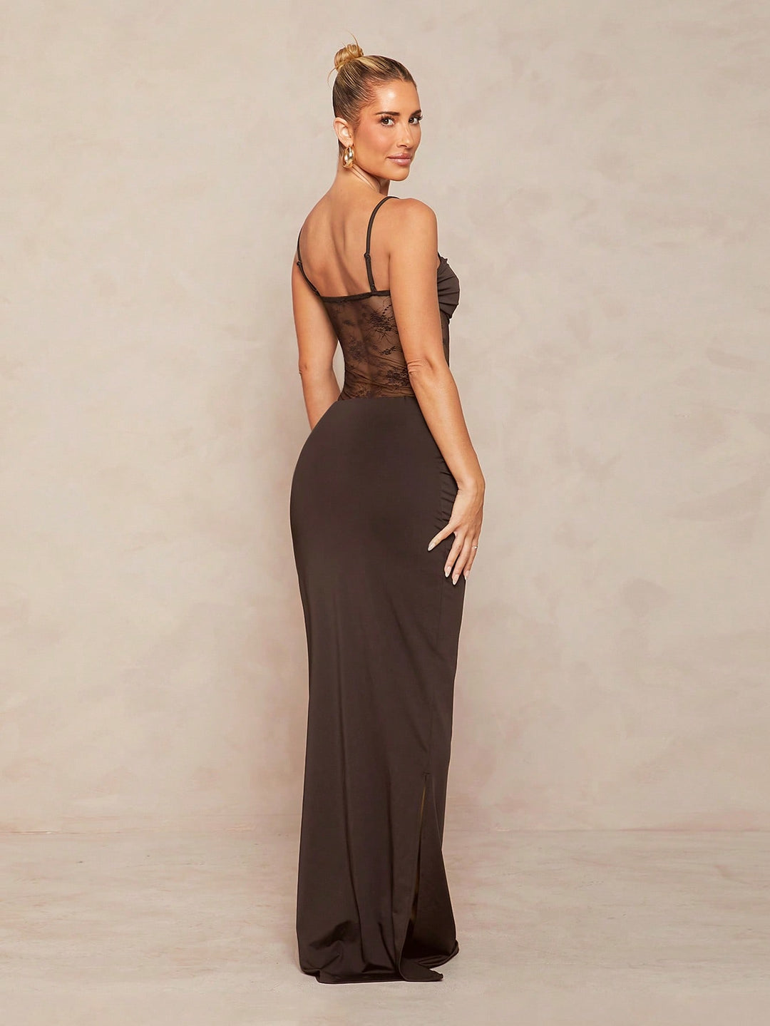 Rochie maxi SHEIN, maro