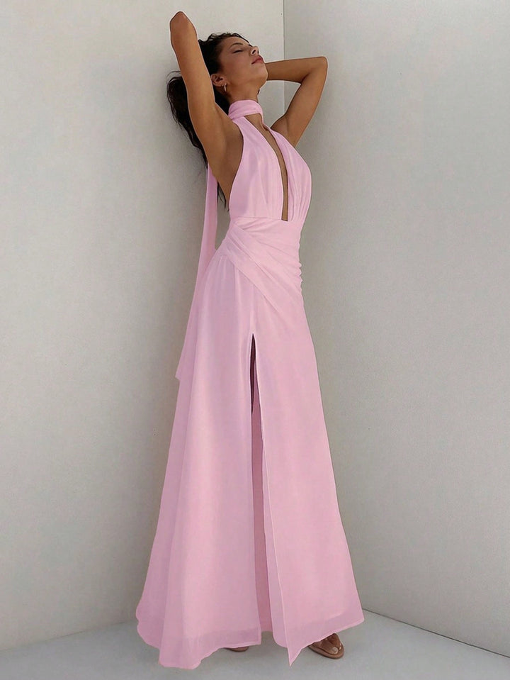 Rochie maxi SHEIN, roz