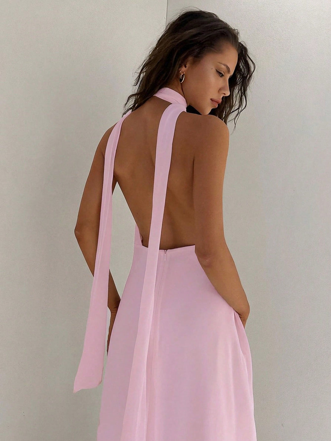 Rochie maxi SHEIN, roz