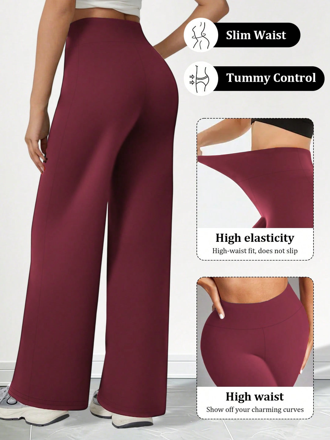 Pantaloni SHEIN, roșu