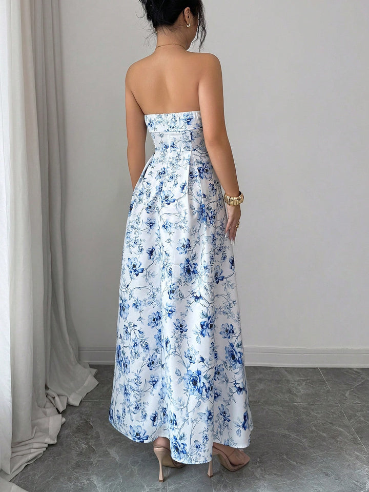 Rochie maxi SHEIN, albastru