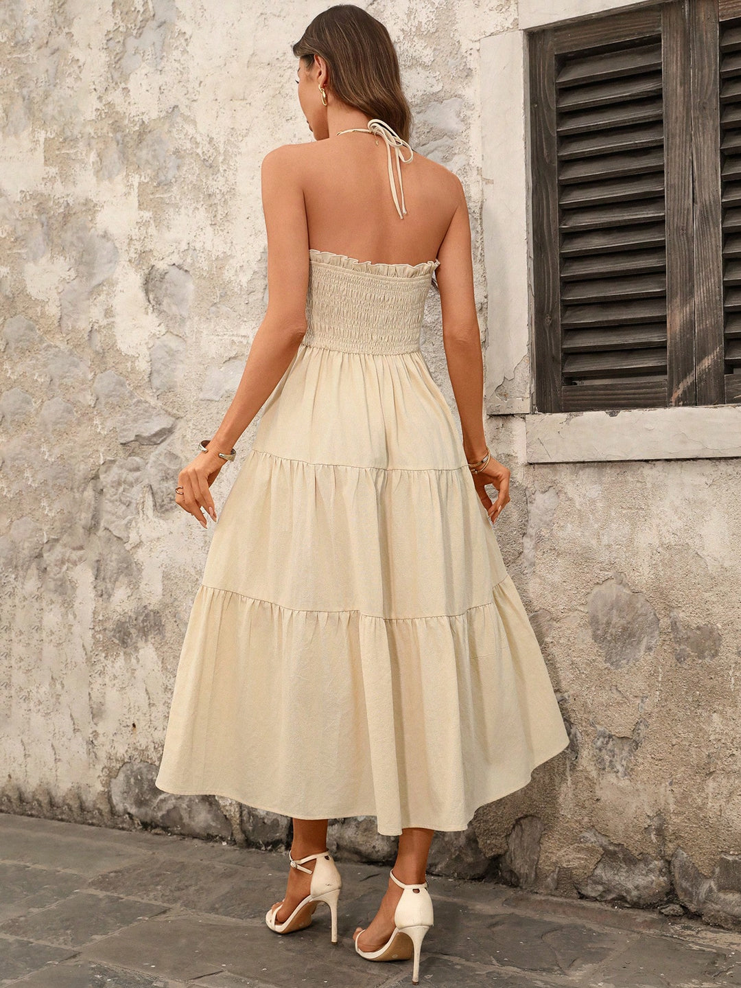 Rochie maxi SHEIN, portocaliu