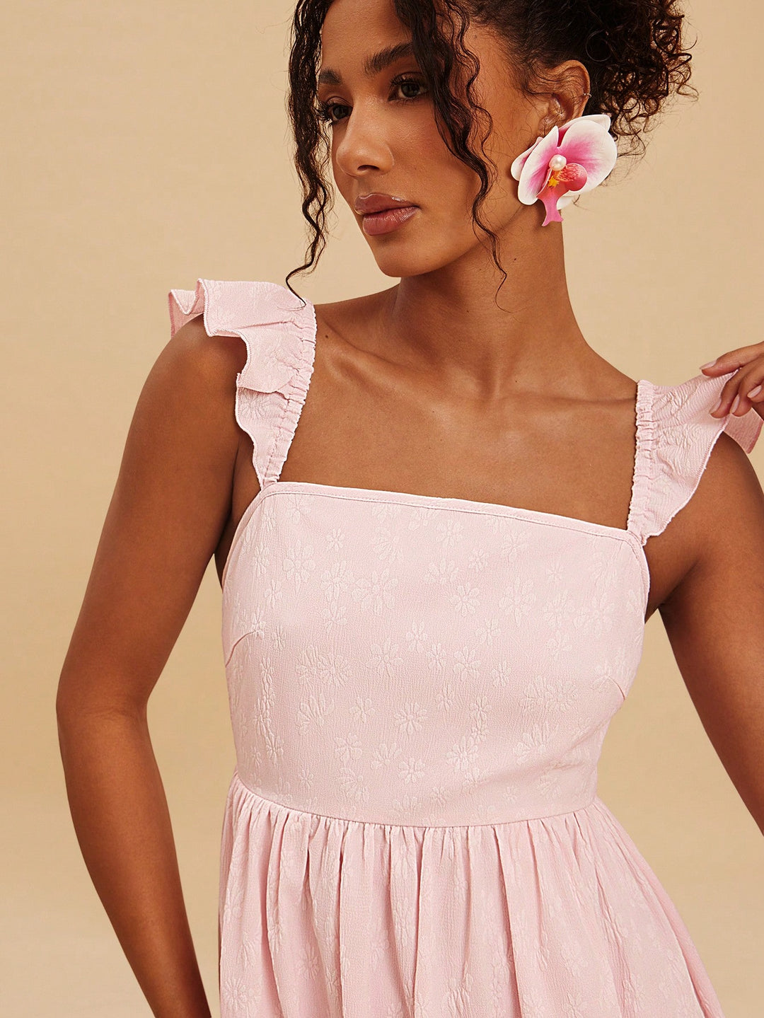 Rochie maxi SHEIN, roz
