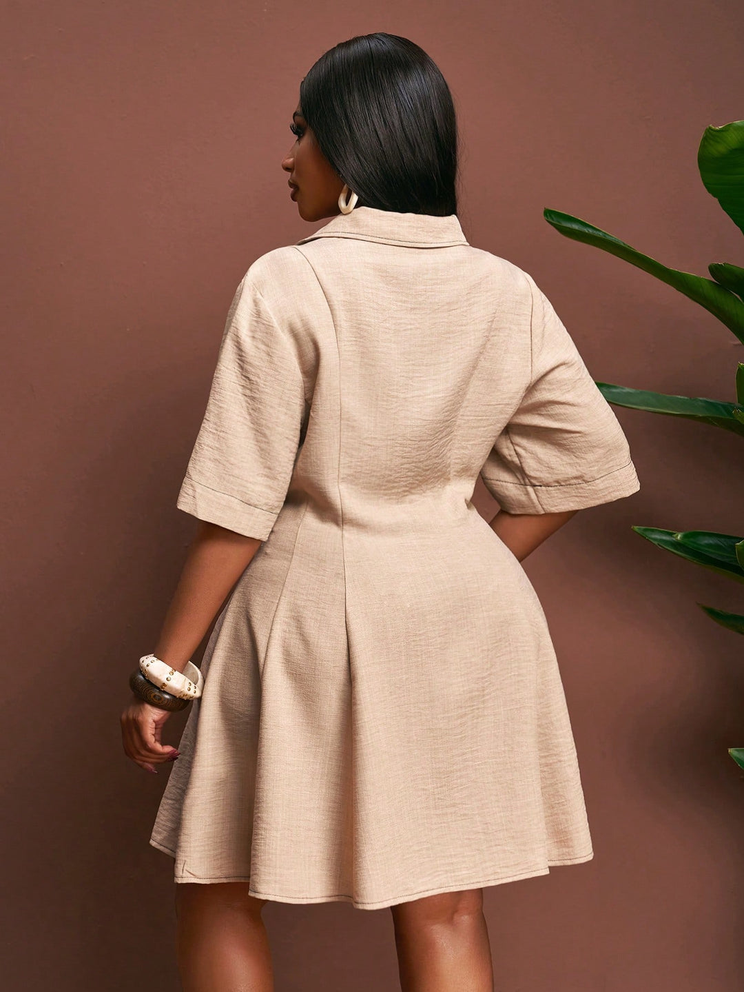 Rochie SHEIN, kaki