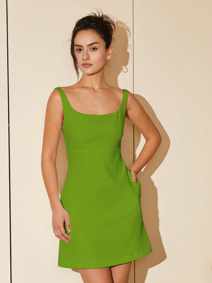 Rochie mini SHEIN, kaki