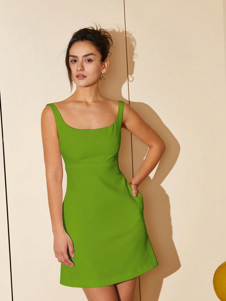 Rochie mini SHEIN, kaki