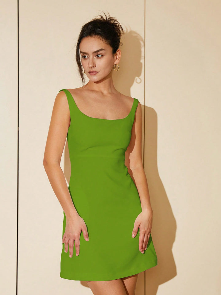 Rochie mini SHEIN, kaki
