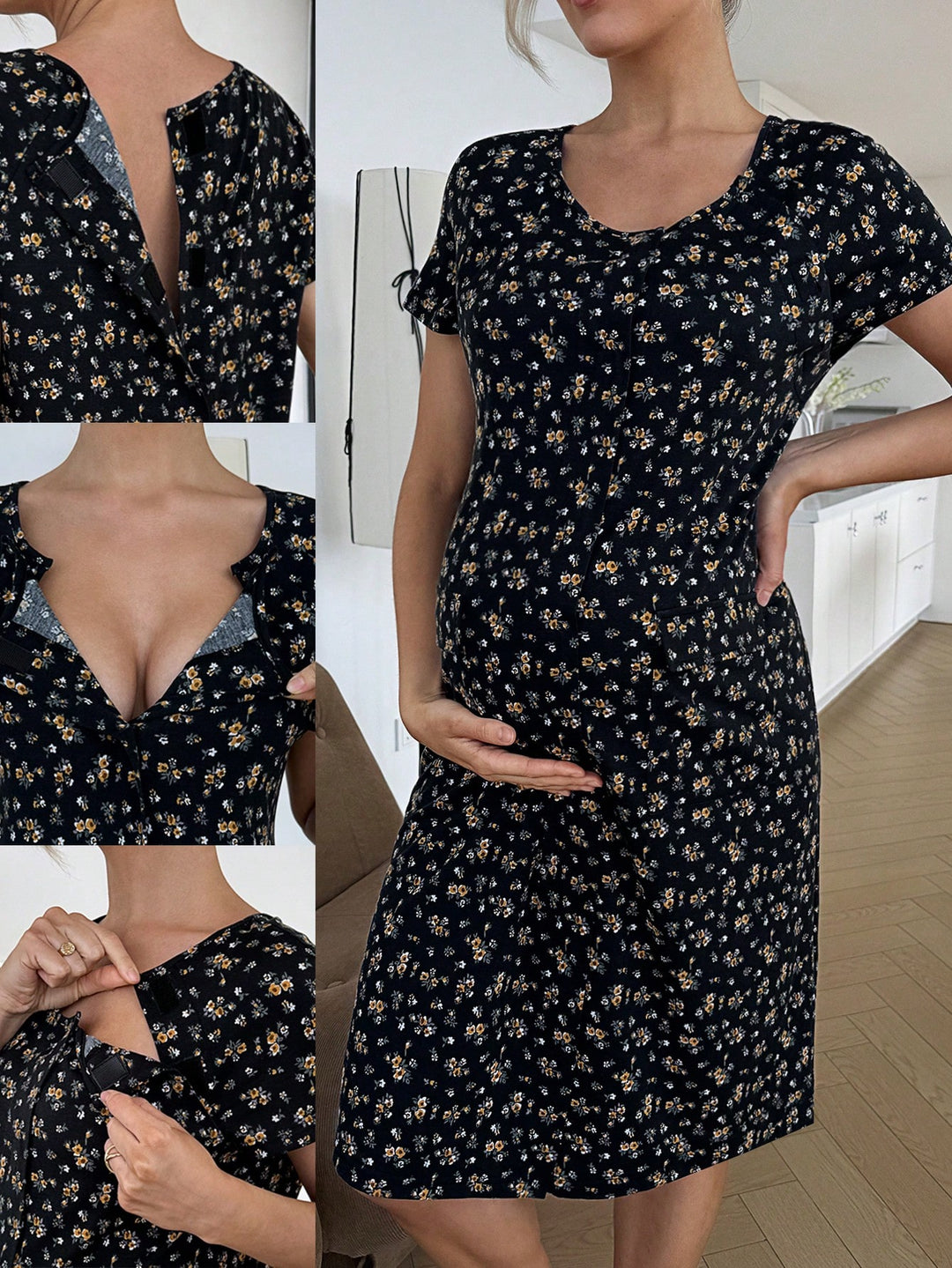 Rochie midi SHEIN, mix culori