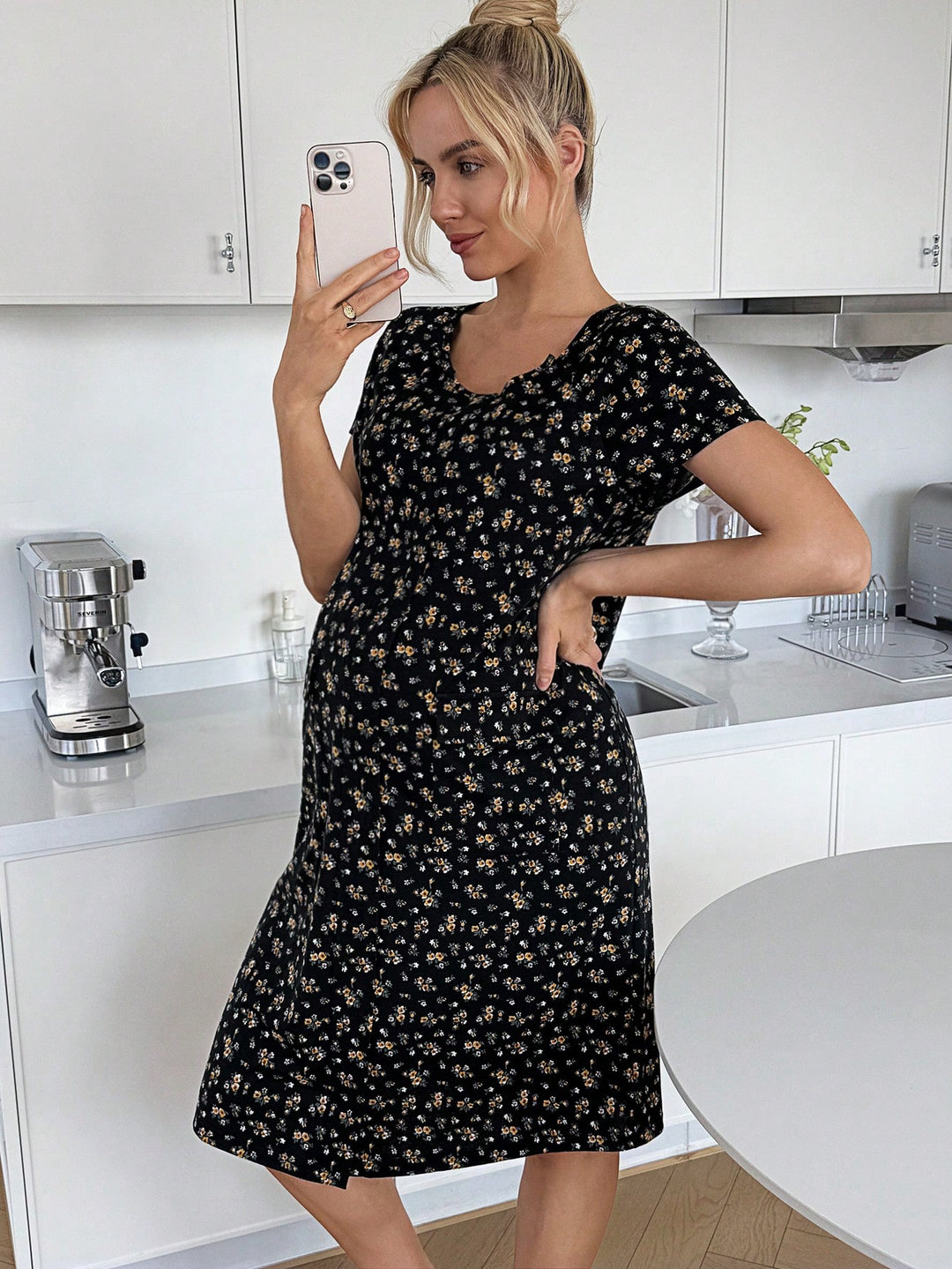 Rochie midi SHEIN, mix culori