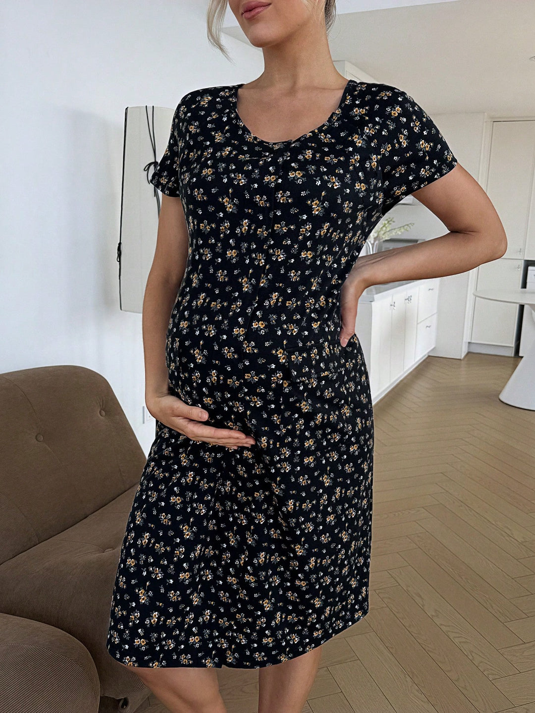 Rochie midi SHEIN, mix culori