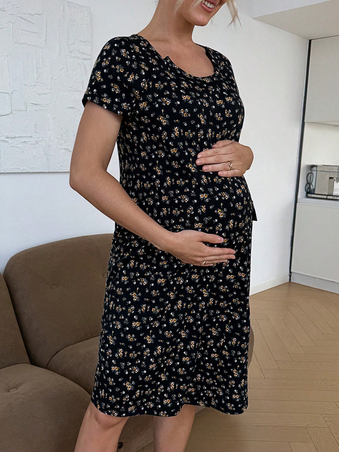 Rochie midi SHEIN, mix culori