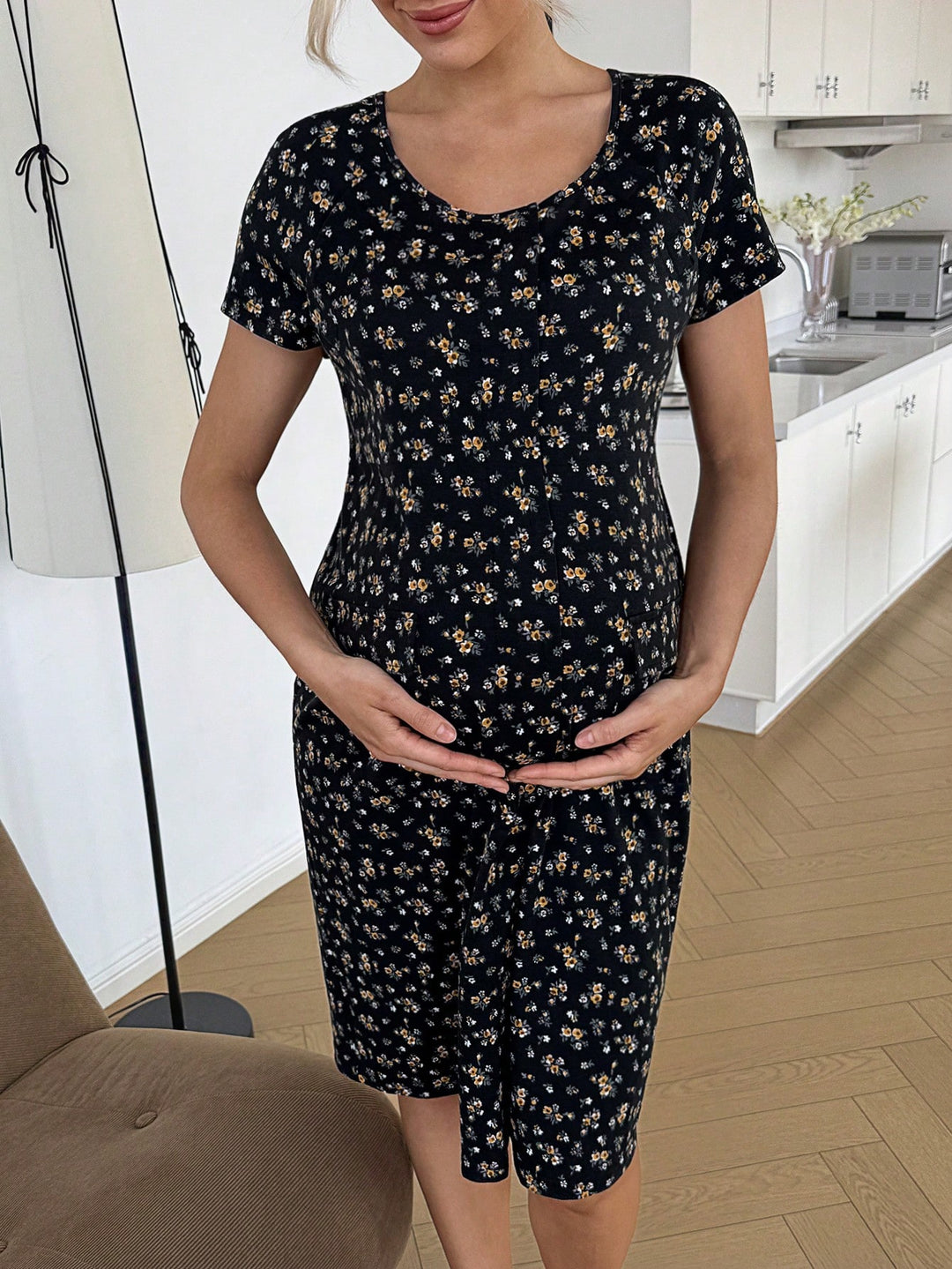 Rochie midi SHEIN, mix culori