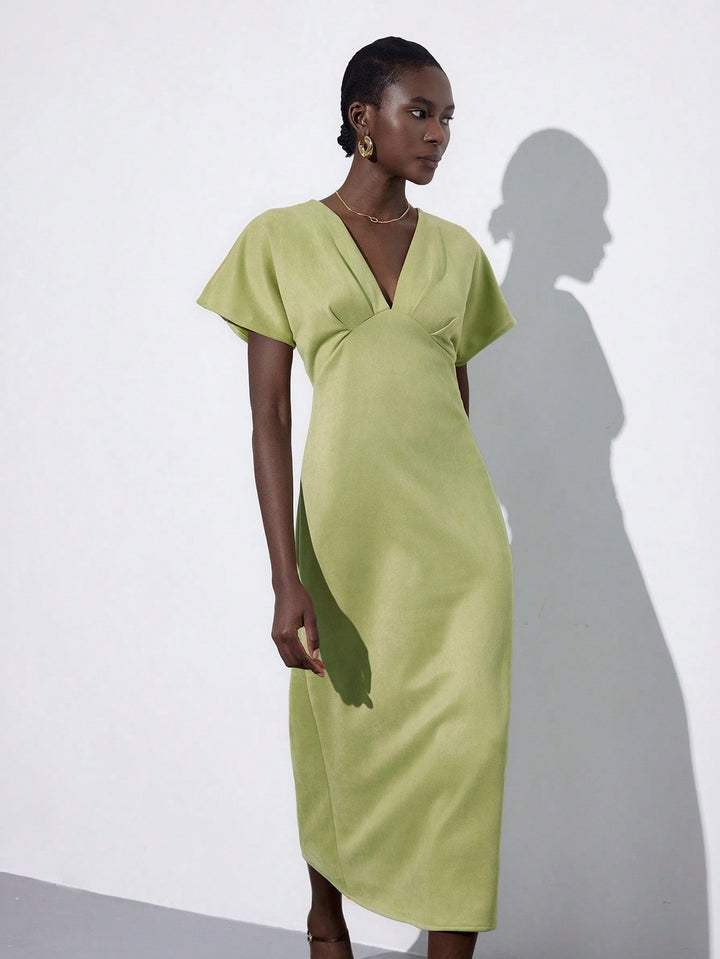 Rochie maxi SHEIN, verde