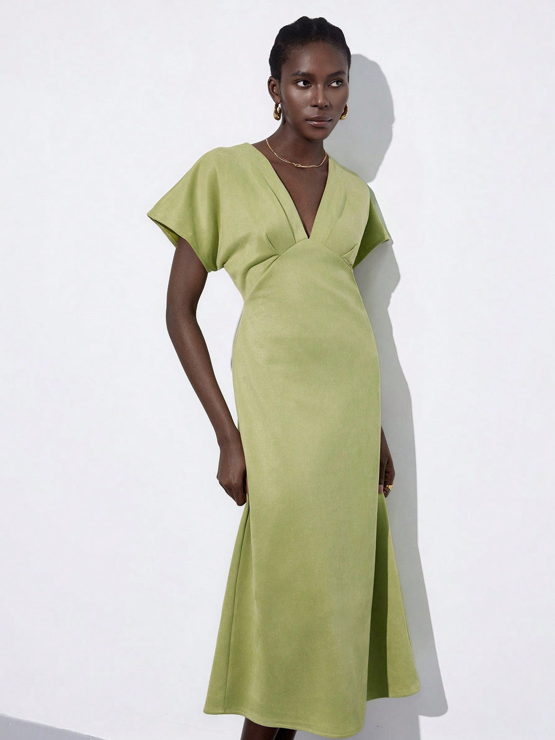Rochie maxi SHEIN, verde