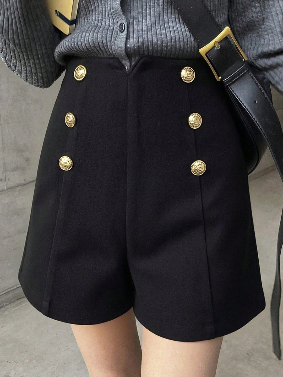 Pantaloni scurți SHEIN, negru