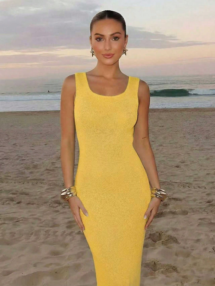 Rochie maxi SHEIN, galben