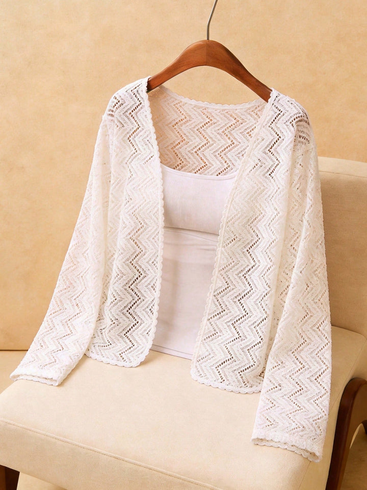 Cardigan SHEIN, alb