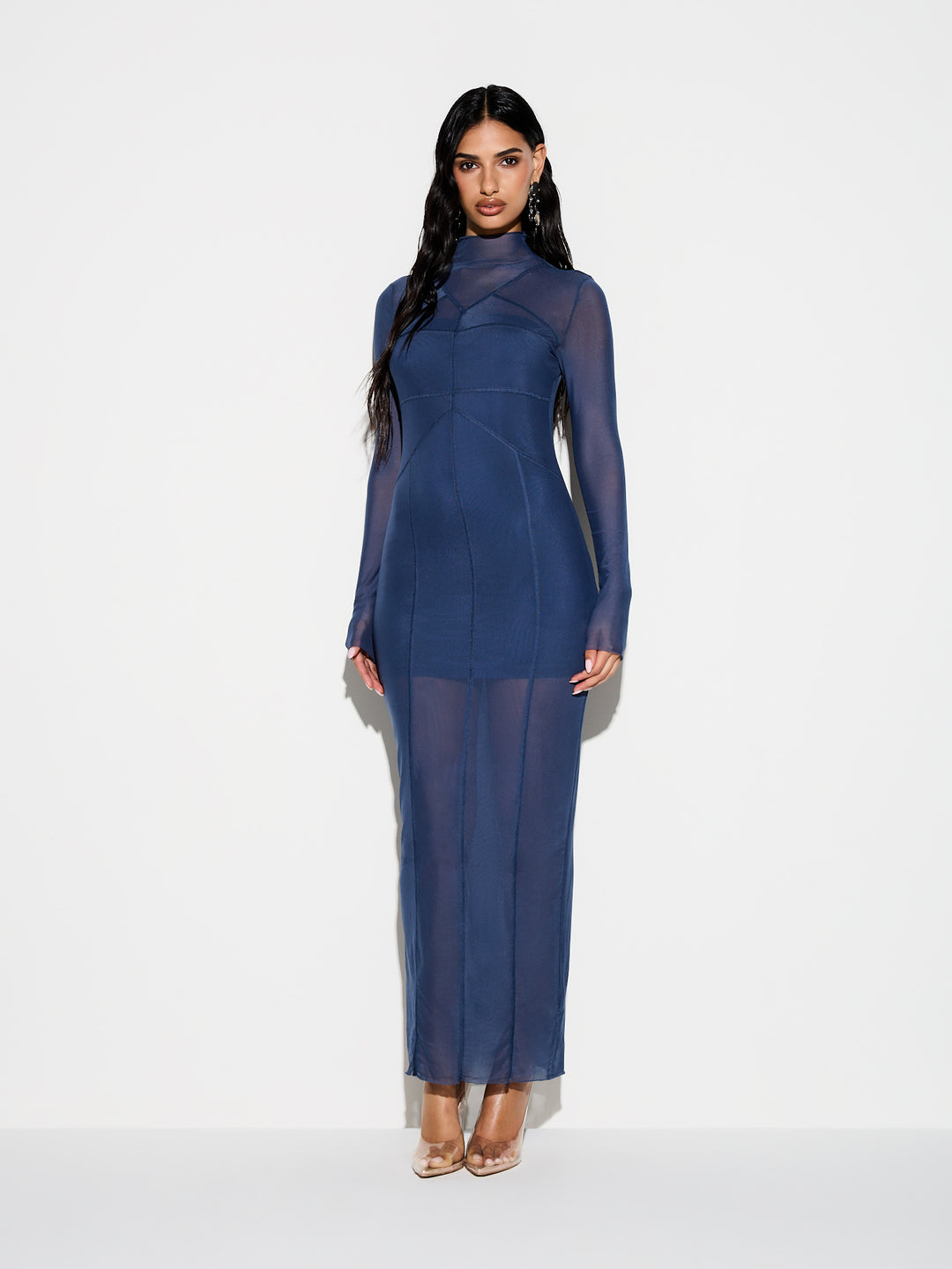 SHEIN maxi ruha, kék