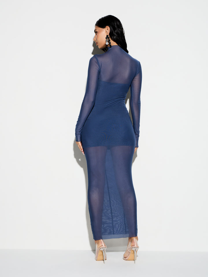 SHEIN maxi ruha, kék