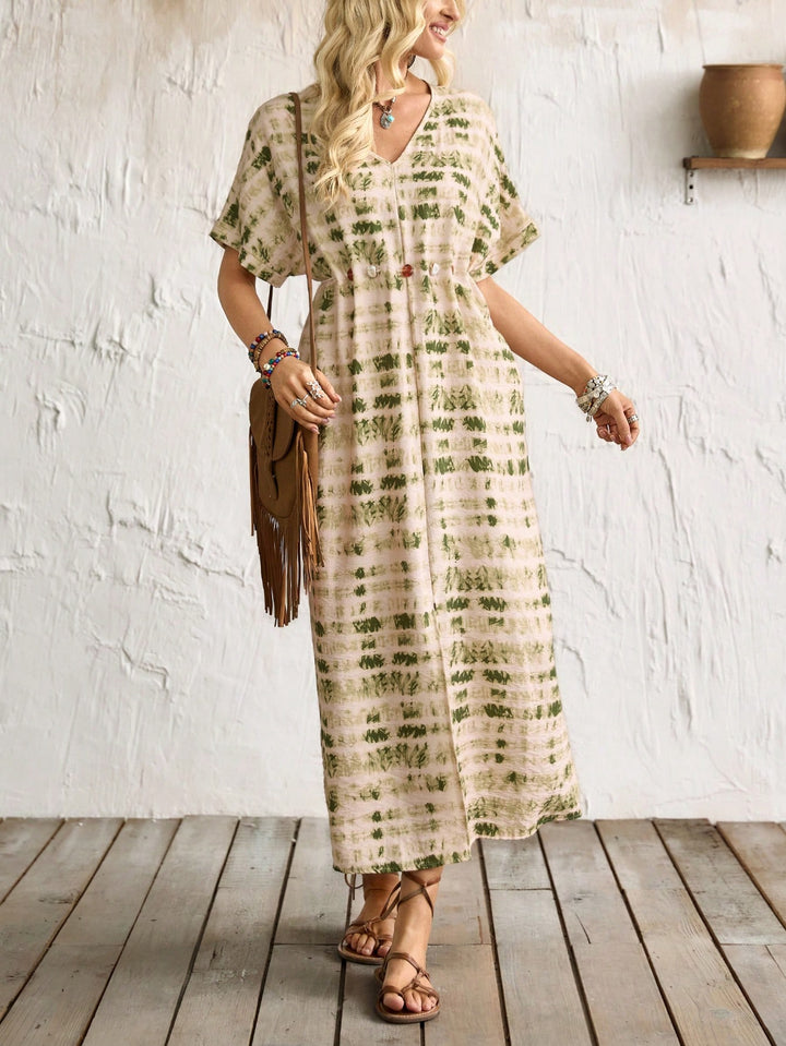 Rochie maxi SHEIN, verde